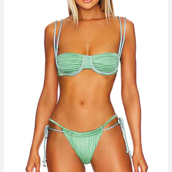 New! Baobab Lula‎ Bikini Bottom in Turquoise - Picture 3 of 9